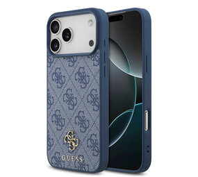 Guess Guess iPhone 17 Pro Max Back-Cover hul - MagSafe - Small 4G & Classic Metal Logo - Blau