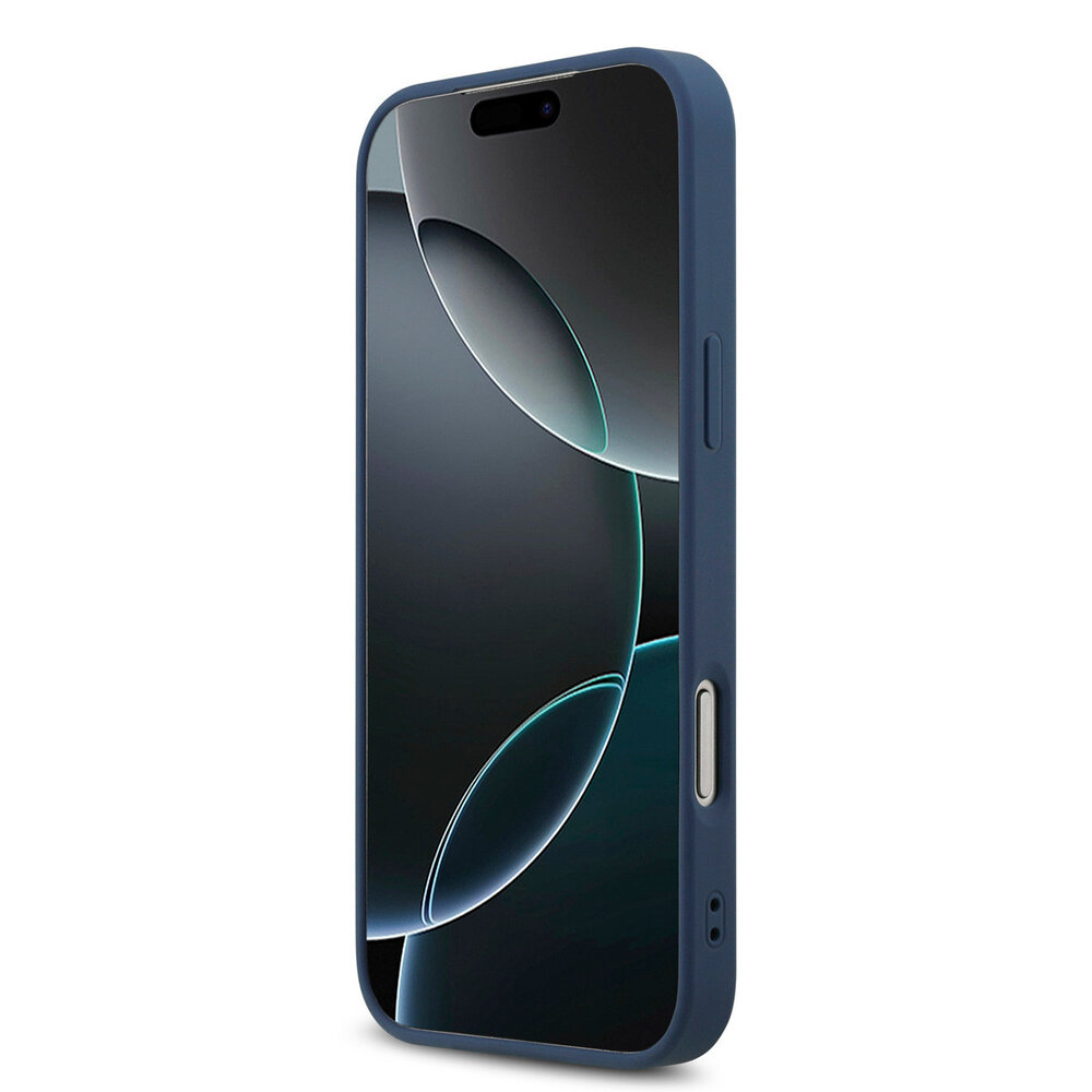 Guess Guess iPhone 17 Pro Max Back-Cover hul - MagSafe - Small 4G & Classic Metal Logo - Blau