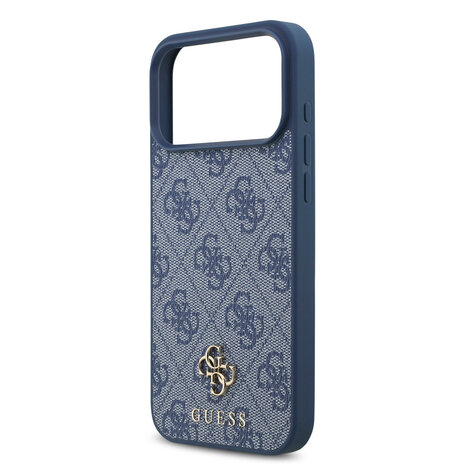 Guess Guess iPhone 17 Pro Max Back-Cover hul - MagSafe - Small 4G & Classic Metal Logo - Blau