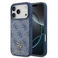 Guess Guess iPhone 17 Pro/iPhone 18 Pro Handyhülle MagSafe Kleines 4G-Motiv und klassisches Metalllogo - Blau