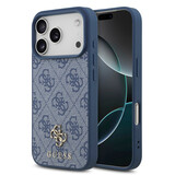 Guess Guess iPhone 17 Pro Backcover hoesje - MagSafe - Small 4G & Classic Metal Logo - Blauw
