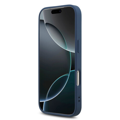 Guess Guess iPhone 17 Pro/iPhone 18 Pro Handyhülle MagSafe Kleines 4G-Motiv und klassisches Metalllogo - Blau