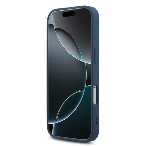 Guess Guess iPhone 17 Pro Back-Cover hul - MagSafe - Small 4G & Classic Metal Logo - Blau