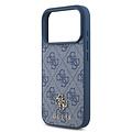 Guess Guess iPhone 17 Pro/iPhone 18 Pro Handyhülle MagSafe Kleines 4G-Motiv und klassisches Metalllogo - Blau