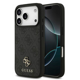 Guess Guess iPhone 17 Pro Backcover hoesje - MagSafe - Small 4G & Classic Metal Logo - Zwart