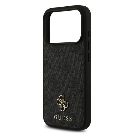 Guess Guess iPhone 17 Pro Back cover case - MagSafe - Small 4G & Classic Metal Logo - Black