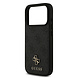 Guess Guess iPhone 17 Pro Back cover coque - Noir - MagSafe - Small 4G & Classic Metal Logo