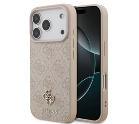 Guess Guess iPhone 17 Pro Back-Cover hul - MagSafe - Small 4G & Classic Metal Logo - Rosa