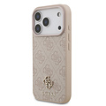 Guess Guess iPhone 17 Pro/iPhone 18 Pro Coque arrière MagSafe Petit motif 4G et logo métallique classique - Rose
