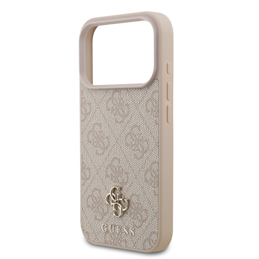 Guess Guess iPhone 17 Pro Back cover coque - Rose - MagSafe - Small 4G & Classic Metal Logo