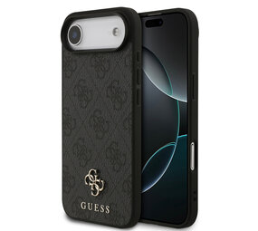 Guess Guess iPhone 17 Air Back cover case - MagSafe - Small 4G & Classic Metal Logo - Black