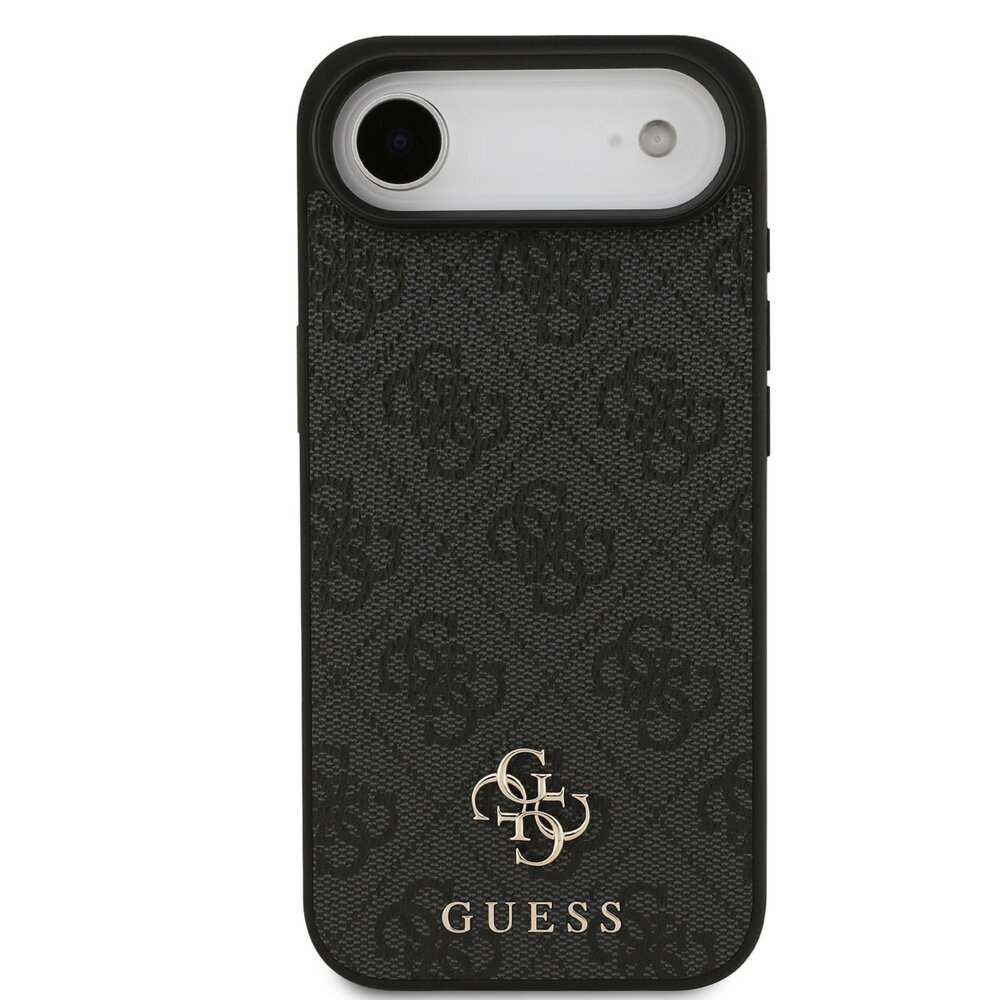 Guess Guess iPhone 17 Air Back-Cover hul - MagSafe - Small 4G & Classic Metal Logo - Schwarz