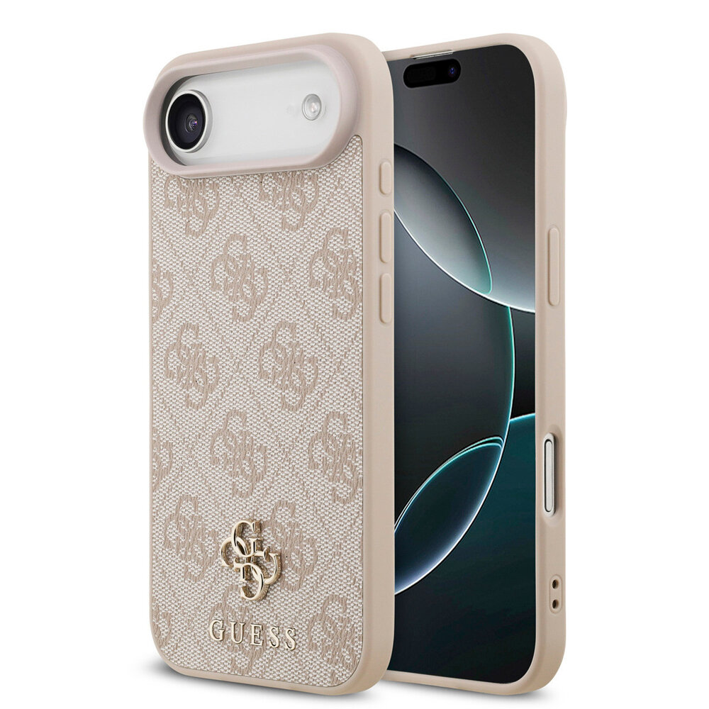 Guess Guess iPhone 17 Air Backcover hoesje - MagSafe - Small 4G & Classic Metal Logo - Roze