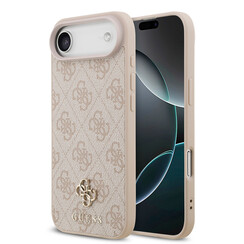 Guess iPhone 17 Air Back-Cover hul - MagSafe - Small 4G & Classic Metal Logo - Rosa