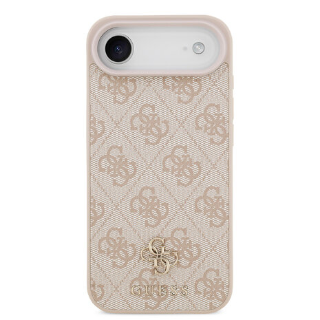 Guess Guess iPhone 17 Air Back cover coque - Rose - MagSafe - Small 4G & Classic Metal Logo