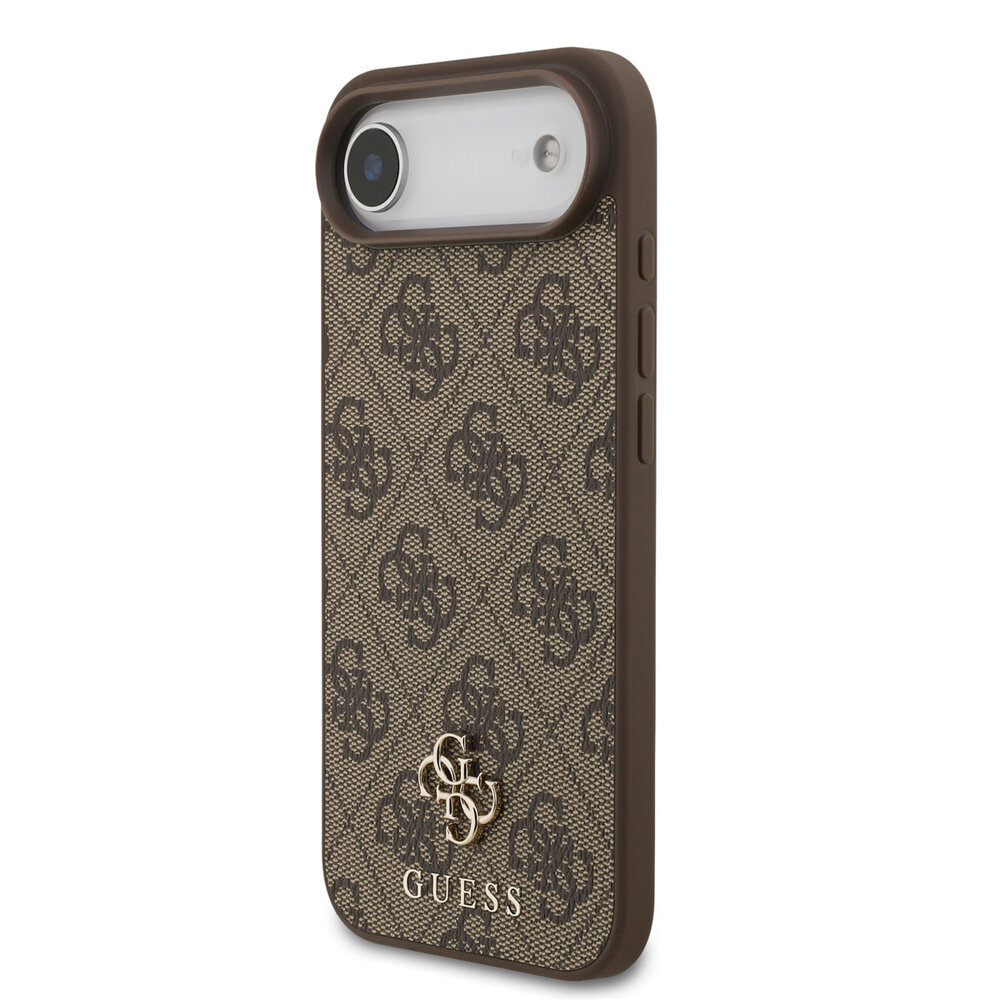Guess Guess iPhone 17 Air Back cover case - MagSafe - Small 4G & Classic Metal Logo - Brown