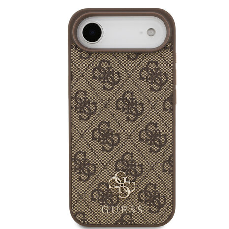 Guess Guess iPhone 17 Air Back cover coque - Marron - MagSafe - Small 4G & Classic Metal Logo