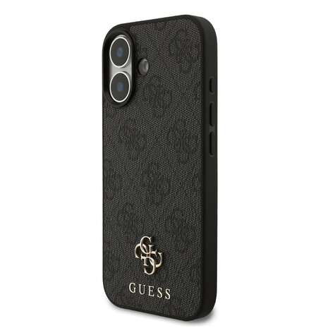 Guess Guess iPhone 17 Backcover hoesje - MagSafe - Small 4G & Classic Metal Logo - Zwart