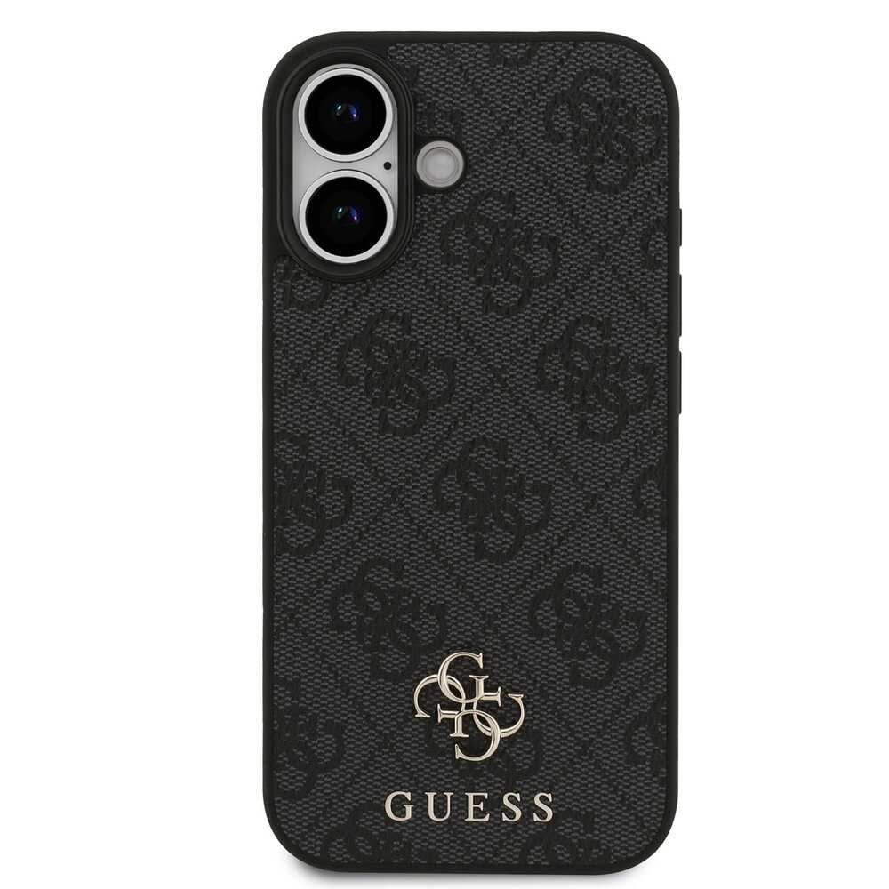 Guess Guess iPhone 17 Back-Cover hul - MagSafe - Small 4G & Classic Metal Logo - Schwarz Guess Guess iPhone 17 Back-Cover hul - MagSafe - Small 4G & Classic Metal Logo - Schwarz