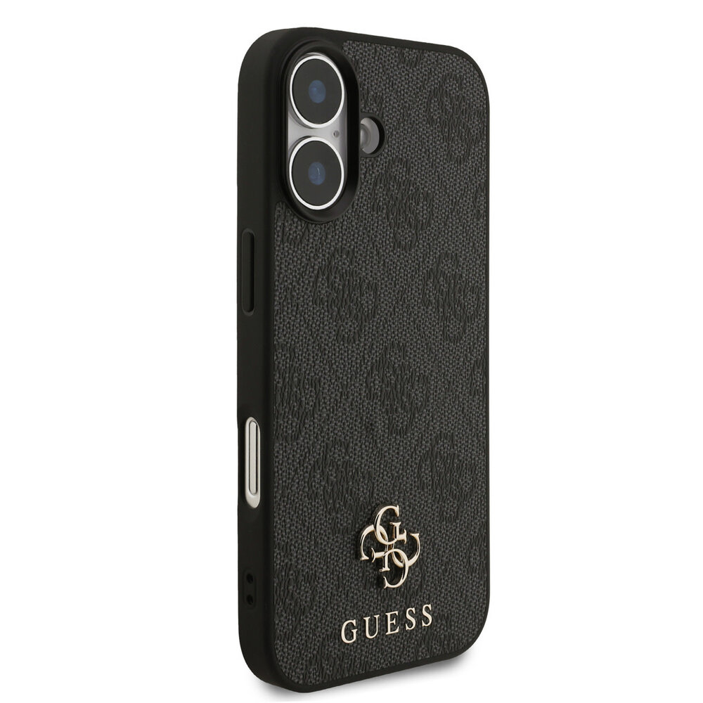Guess Guess iPhone 17 Back-Cover hul - MagSafe - Small 4G & Classic Metal Logo - Schwarz Guess Guess iPhone 17 Back-Cover hul - MagSafe - Small 4G & Classic Metal Logo - Schwarz