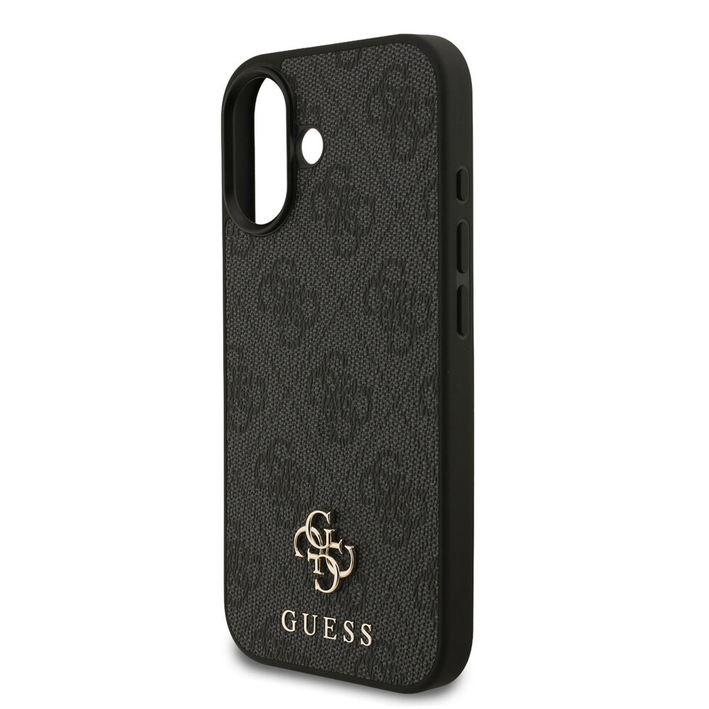 Guess Guess iPhone 17 Backcover hoesje - MagSafe - Small 4G & Classic Metal Logo - Zwart