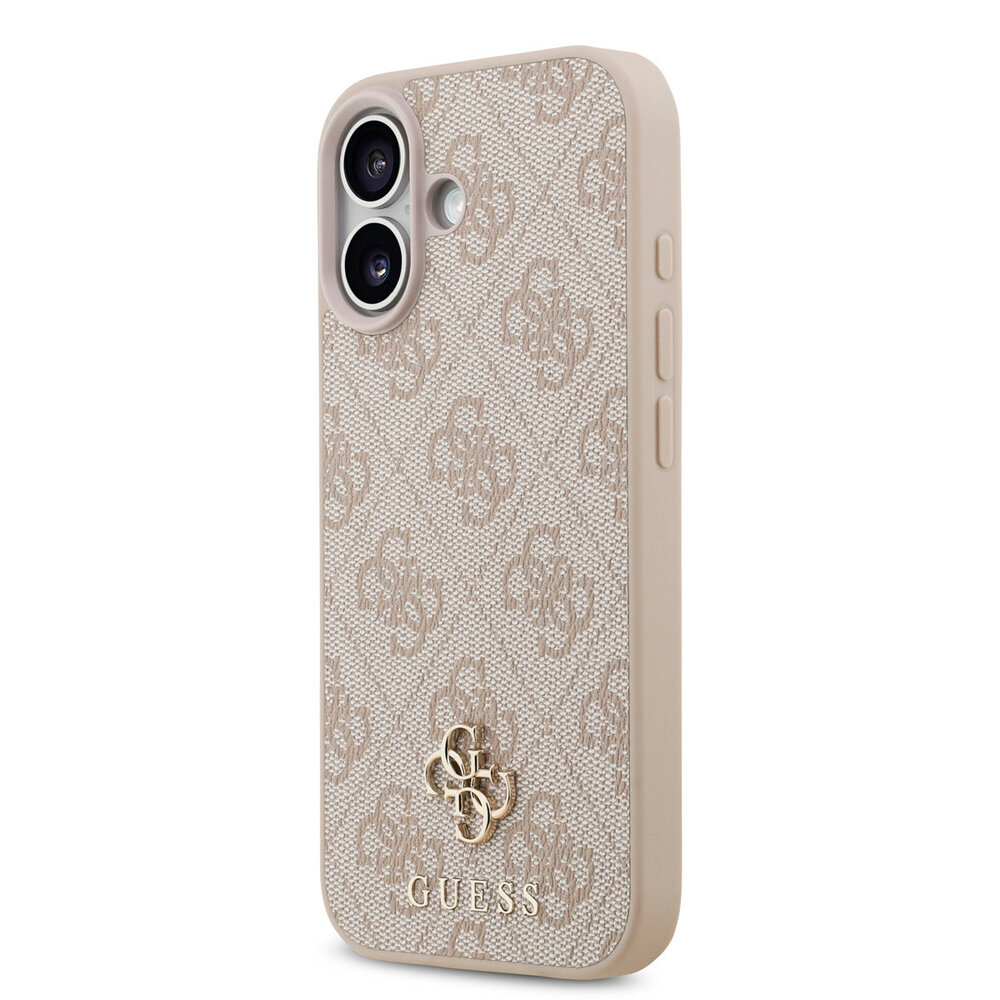 Guess Guess iPhone 17 Back-Cover hul - MagSafe - Small 4G & Classic Metal Logo - Rosa