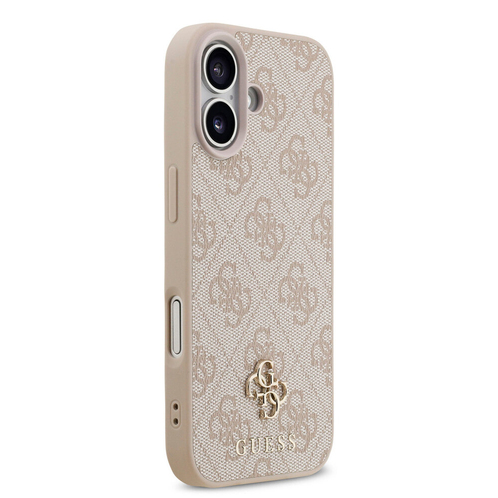 Guess Guess iPhone 17 Back cover coque - Rose - MagSafe - Small 4G & Classic Metal Logo