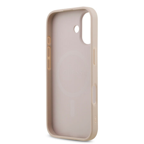 Guess Guess iPhone 17 Back cover case - MagSafe - Small 4G & Classic Metal Logo - Pink