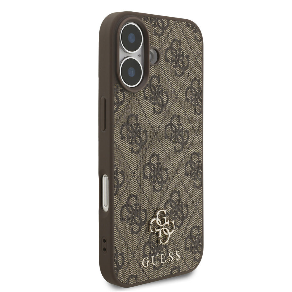 Guess Guess iPhone 17 Backcover hoesje - MagSafe - Small 4G & Classic Metal Logo - Bruin