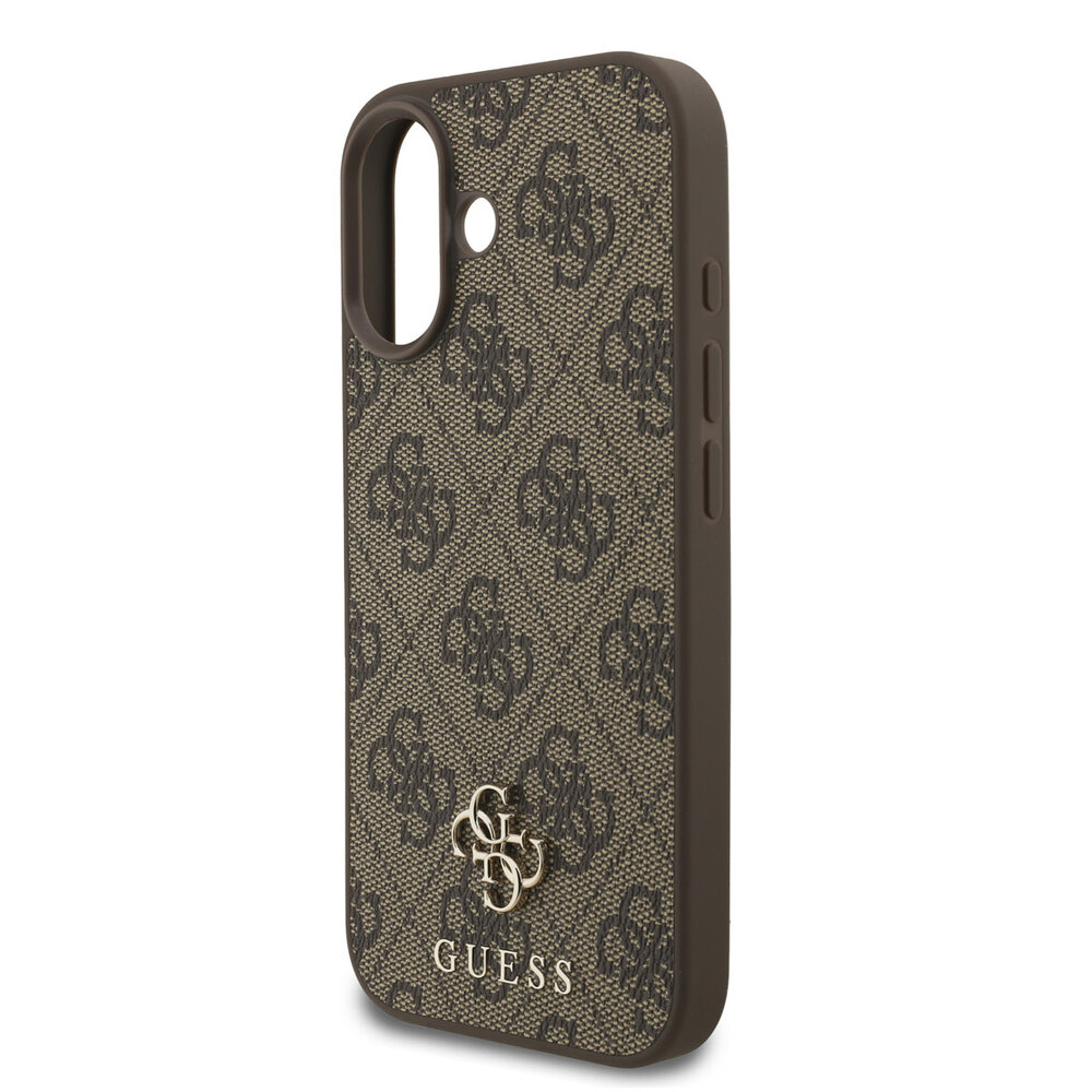 Guess Guess iPhone 17 Backcover hoesje - MagSafe - Small 4G & Classic Metal Logo - Bruin