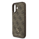Guess Guess iPhone 17 Back cover coque - Marron - MagSafe - Small 4G & Classic Metal Logo
