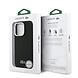Lacoste Lacoste iPhone 16 Pro Backcover hoesje - MagSafe - Metal Edges - Iconic Petit Pique Logo - Zwart
