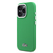 Lacoste Lacoste iPhone 16 Pro Back-Cover hul - MagSafe - Metal Edges - Iconic Petit Pique Logo - Estragon Green