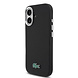 Lacoste Lacoste iPhone 16 Back cover case - MagSafe - Metal Edges - Iconic Petit Pique Logo - Black