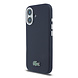 Lacoste Lacoste iPhone 16 Back cover coque - Navy - MagSafe - Metal Edges - Iconic Petit Pique Logo