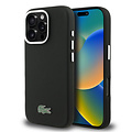 Lacoste Lacoste iPhone 16 Pro Max Back cover coque - Noir - MagSafe - Metal Edges - Iconic Petit Pique Logo