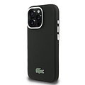 Lacoste Lacoste iPhone 16 Pro Max Back-Cover hul - MagSafe - Metal Edges - Iconic Petit Pique Logo - Schwarz