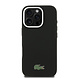 Lacoste Lacoste iPhone 16 Pro Max Back cover coque - Noir - MagSafe - Metal Edges - Iconic Petit Pique Logo