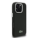 Lacoste Lacoste iPhone 16 Pro Max Back cover case - MagSafe - Metal Edges - Iconic Petit Pique Logo - Black