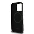Lacoste Lacoste iPhone 16 Pro Max Back cover coque - Noir - MagSafe - Metal Edges - Iconic Petit Pique Logo