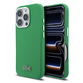 Lacoste Lacoste iPhone 16 Pro Max Back cover coque - Estragon Green - MagSafe - Metal Edges - Iconic Petit Pique Logo
