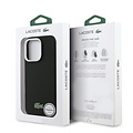 Lacoste Lacoste iPhone 16 Pro Max Back cover coque - Noir - MagSafe - Metal Edges - Iconic Petit Pique Logo
