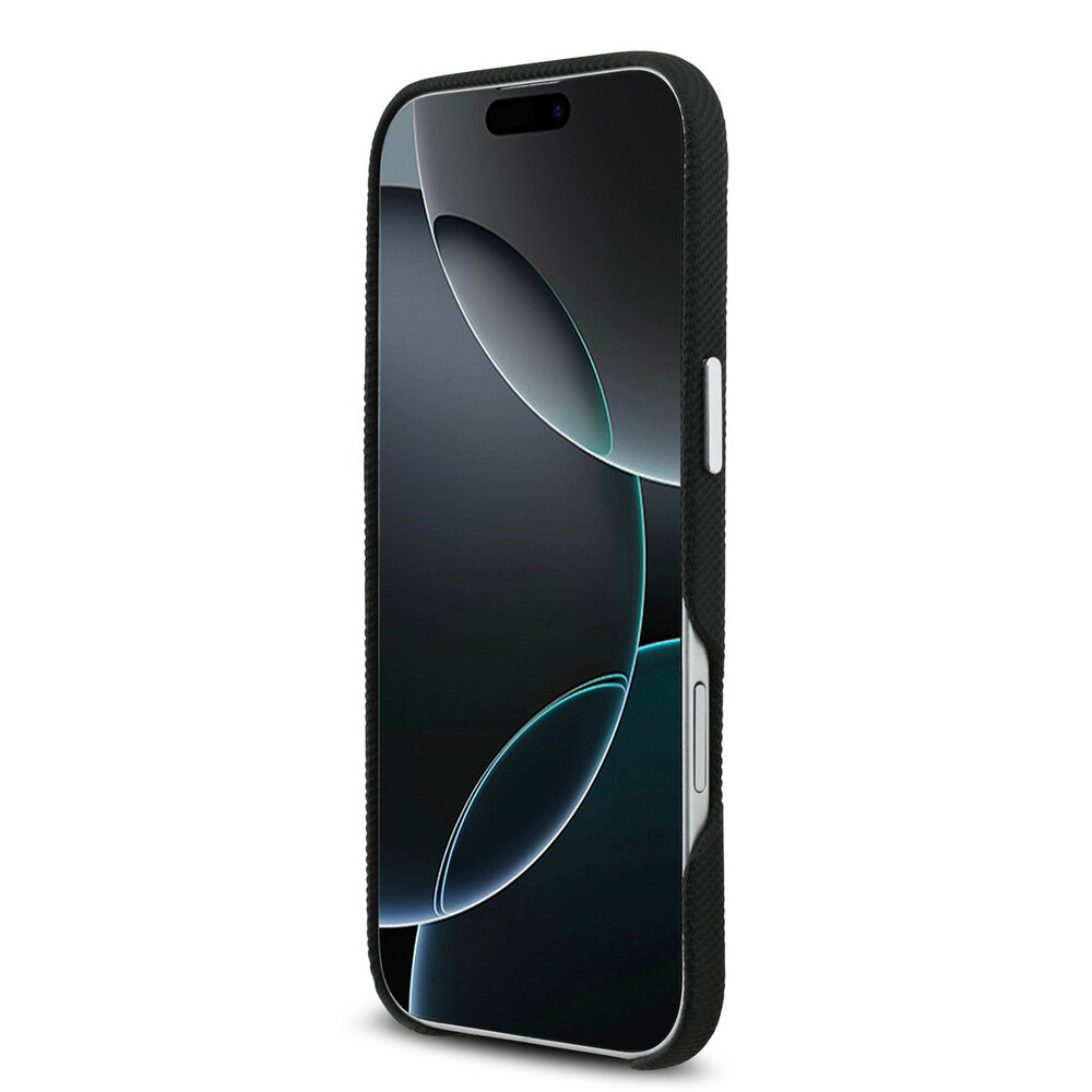 Lacoste Lacoste iPhone 17 Air Back cover coque - Noir - MagSafe - Metal Edges - Iconic Petit Pique Logo