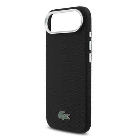 Lacoste Lacoste iPhone 17 Air Back-Cover hul - MagSafe - Metal Edges - Iconic Petit Pique Logo - Schwarz Lacoste Lacoste iPhone 17 Air Back-Cover hul - MagSafe - Metal Edges - Iconic Petit Pique Logo - Schwarz