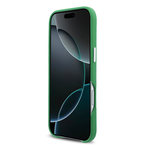 Lacoste Lacoste iPhone 17 Air Back cover case - MagSafe - Metal Edges - Iconic Petit Pique Logo - Estragon Green