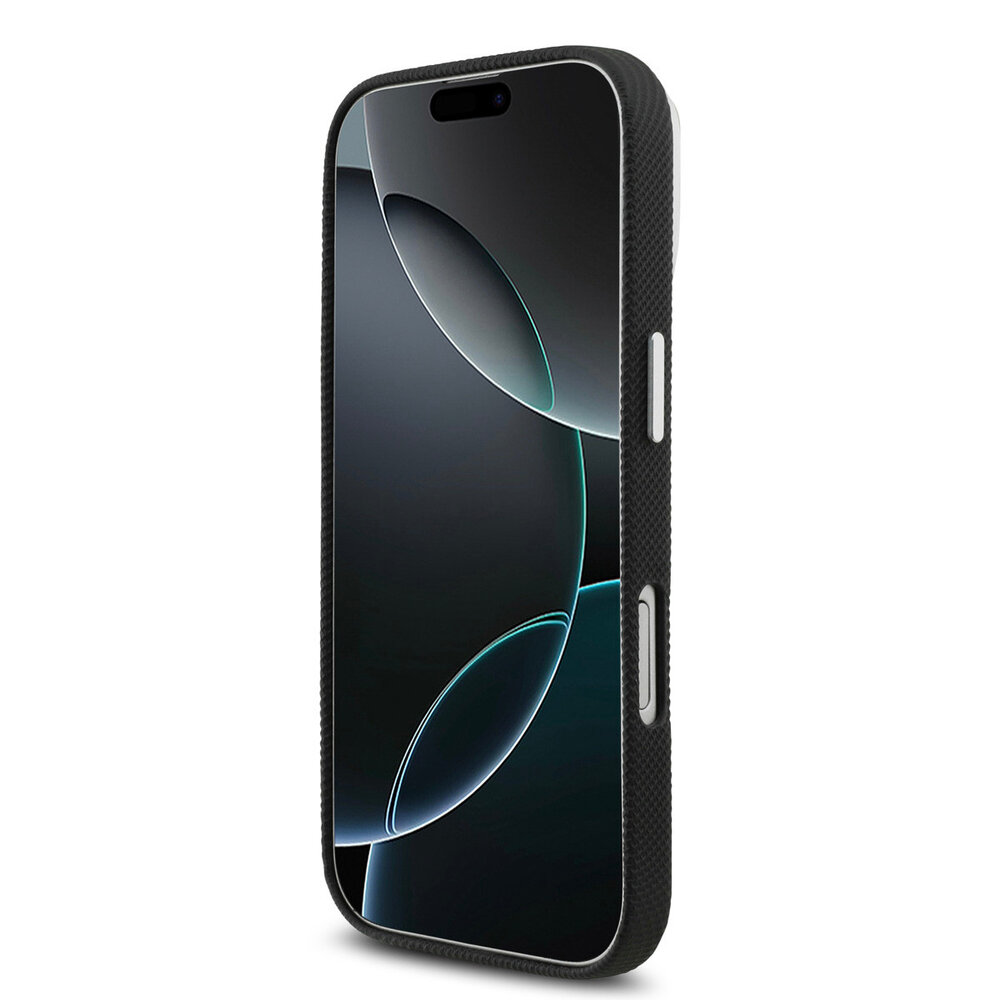 Lacoste Lacoste iPhone 17 Back cover coque - Noir - MagSafe - Metal Edges - Iconic Petit Pique Logo Lacoste Lacoste iPhone 17 Back cover coque - Noir - MagSafe - Metal Edges - Iconic Petit Pique Logo