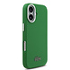 Lacoste Lacoste iPhone 17 Back cover case - MagSafe - Metal Edges - Iconic Petit Pique Logo - Estragon Green