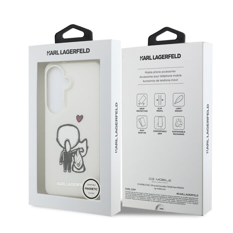 Karl Lagerfeld Karl Lagerfeld Galaxy S26 Back-Cover hul - MagSafe - IML K&C Back Logo - Transparent