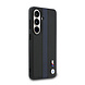 BMW BMW Galaxy S26 Back cover coque - MagSafe PU Leather - Perforated Blue Stripe - Noir