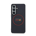 Red Bull Racing Red Bull Racing Galaxy S26 Backcover hoesje - Magsafe - Meshed PU Leather - Red Ring Logo - Navy